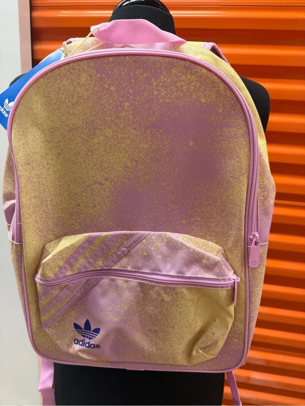 NWT Adidas Pastel Pink and Yellow Ombre Backpack
